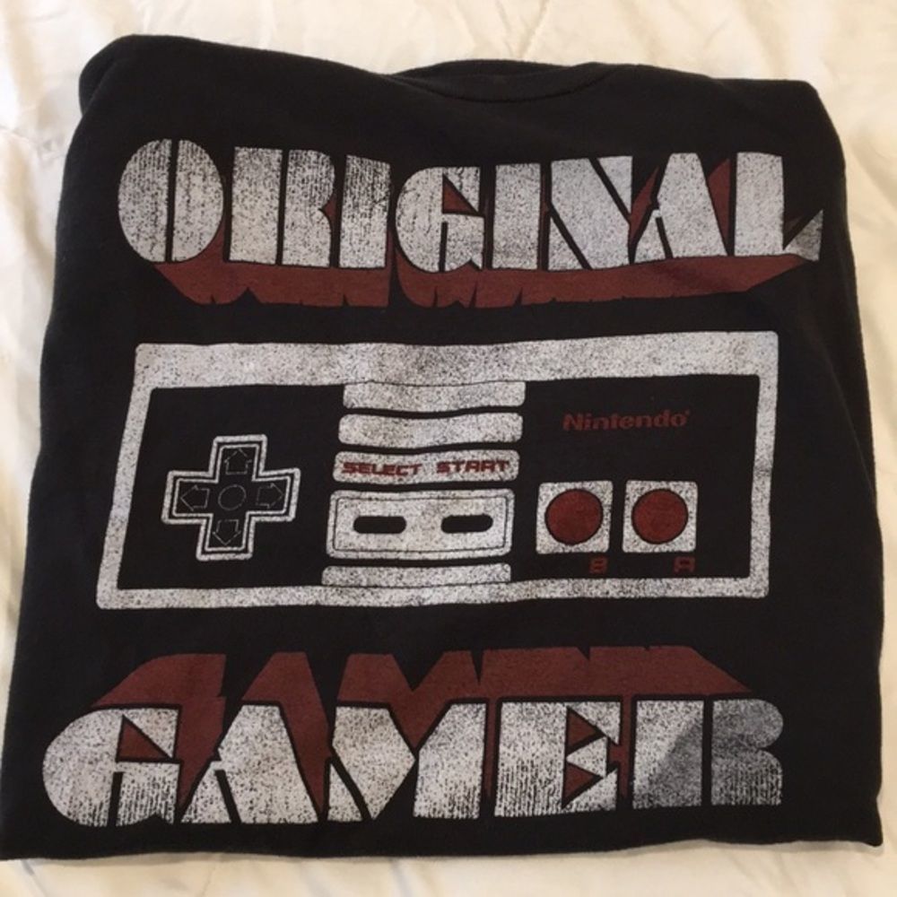 NINTENDO ORIGINAL GAMER Men’s Short Sleeve Tee XL